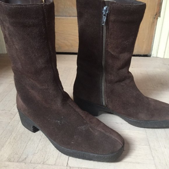 Warm Suede Women's Winter Low Boots - Picture 2 of 5